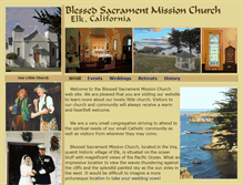 Tablet Screenshot of blessedsacrament-elk.org